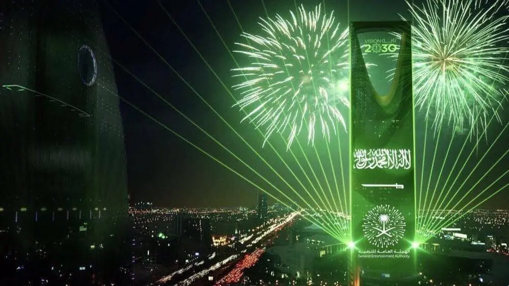 أماكن عروض الالعاب النارية في رأس السنة في السعودية